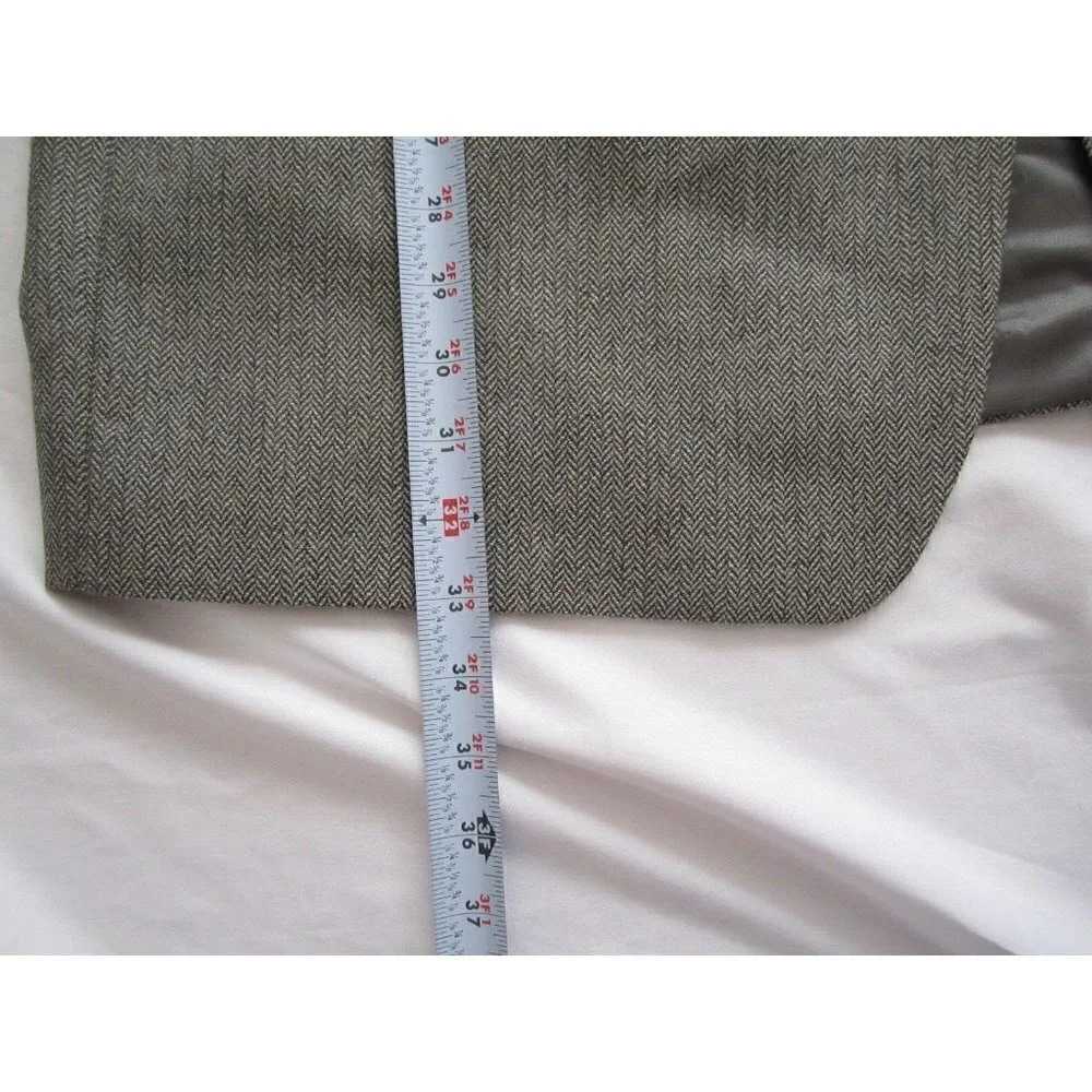 New Vtg Chaps Ralph Lauren Men Wool/Alpaca Herringbone Blazer Sz 50R(MJ10)Canada